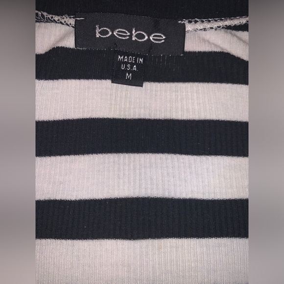 Stripe V-neck Sleeveless Top by Bebe - Picture 9 of 9